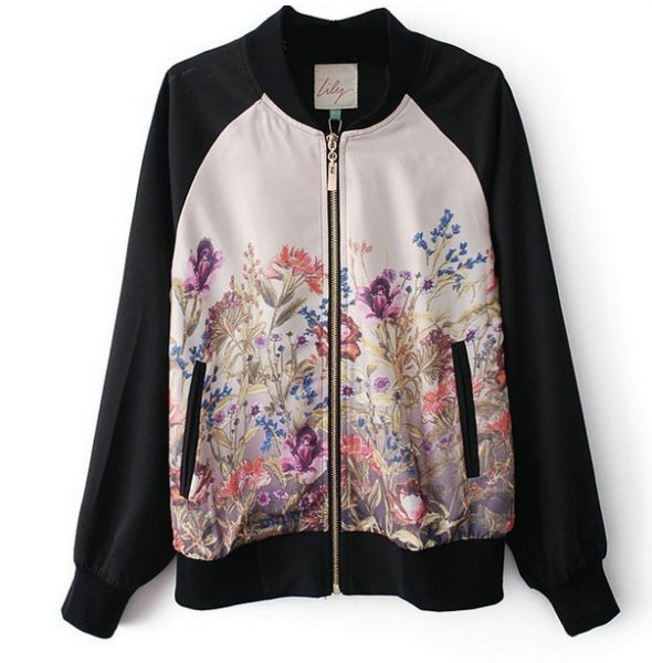 Premium floral Bomber