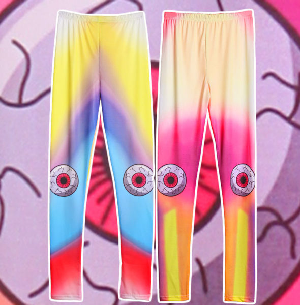 Free-Shipping-Harajuku-punk-unif-candystripp-teethteats-neon-gradient-eyeball-font-b-leggings-b-font-