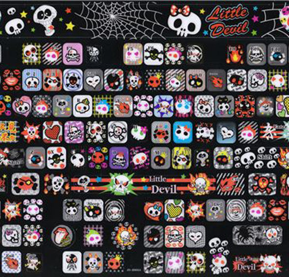 EMO Keyboard stickers Dark Kawaii skull