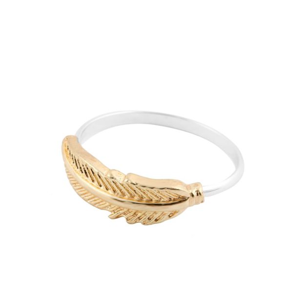 Feather ring white background