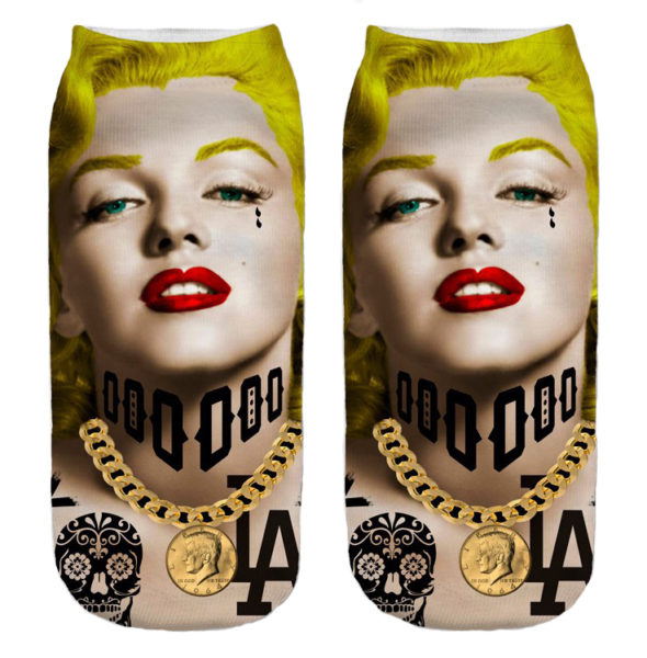 MARILYN tattoo socks