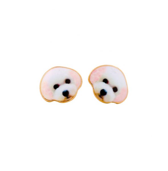 2016-new-3d-dog-earrings-arrival-fashion-cute-animal-mini-white-dog-head-stud-earrings-for