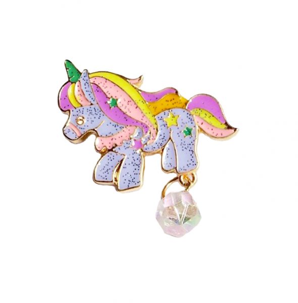 Glitter Unicorn pin