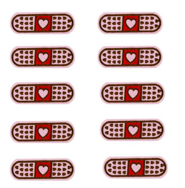 1 Pink Heart Band Aid