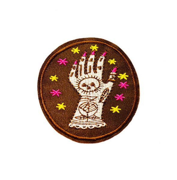 1 Tattoed Lady hand round patch